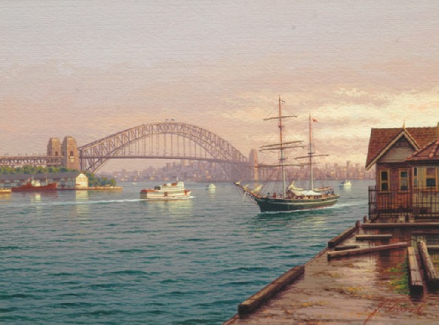 Appraisal: Joseph Frost born Morning Light Circular Quay watercolour signed 'J