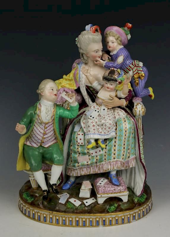 Appraisal: Meissen Acier figurine E Good Mother MANUFACTURE Meissen GERMANY SCULPTOR