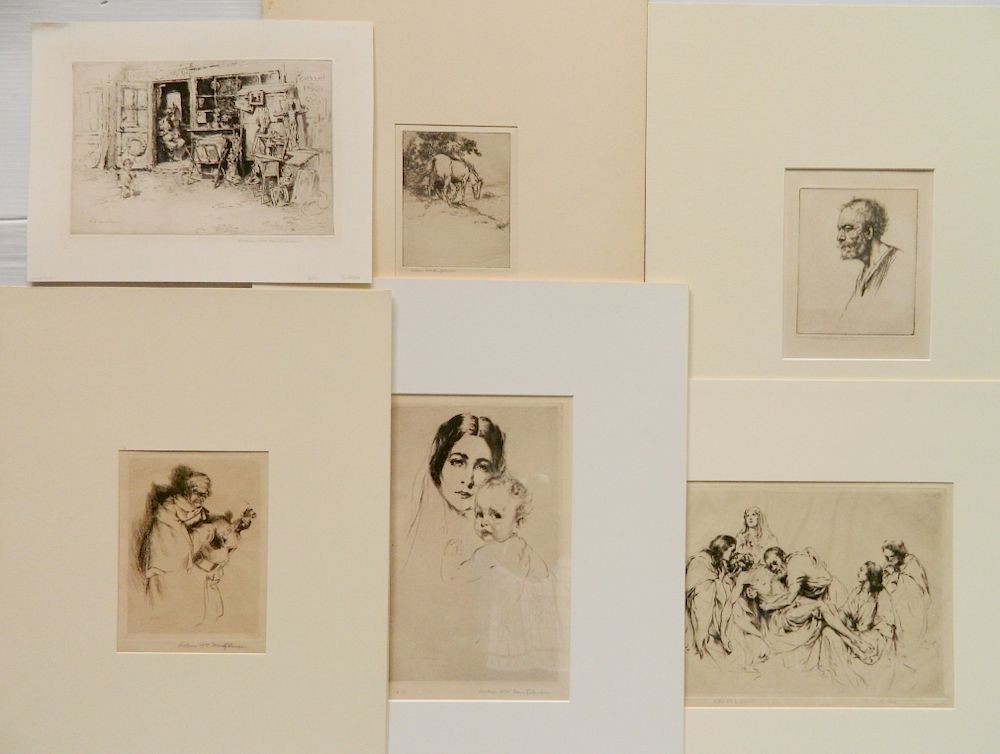 Appraisal: Arthur Heintzelman etchings Arthur Heintzelman American - - Mother and