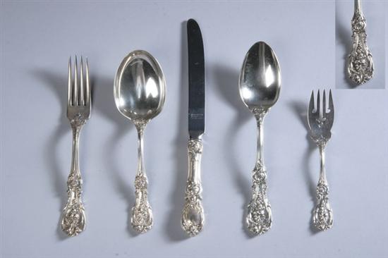 Appraisal: -PIECE REED BARTON FLATWARE SERVICE Francis I pattern Including of