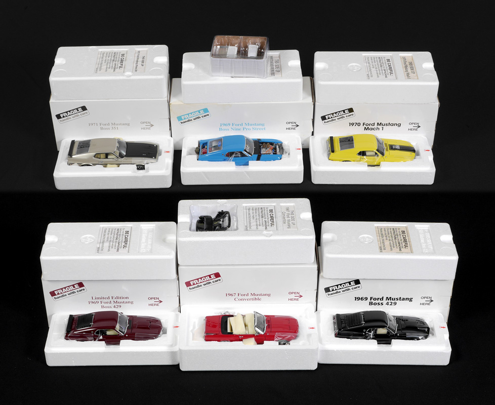 Appraisal: DANBURY MINT SCALE MODEL FORD MUSTANGS Collection of Ford Mustang