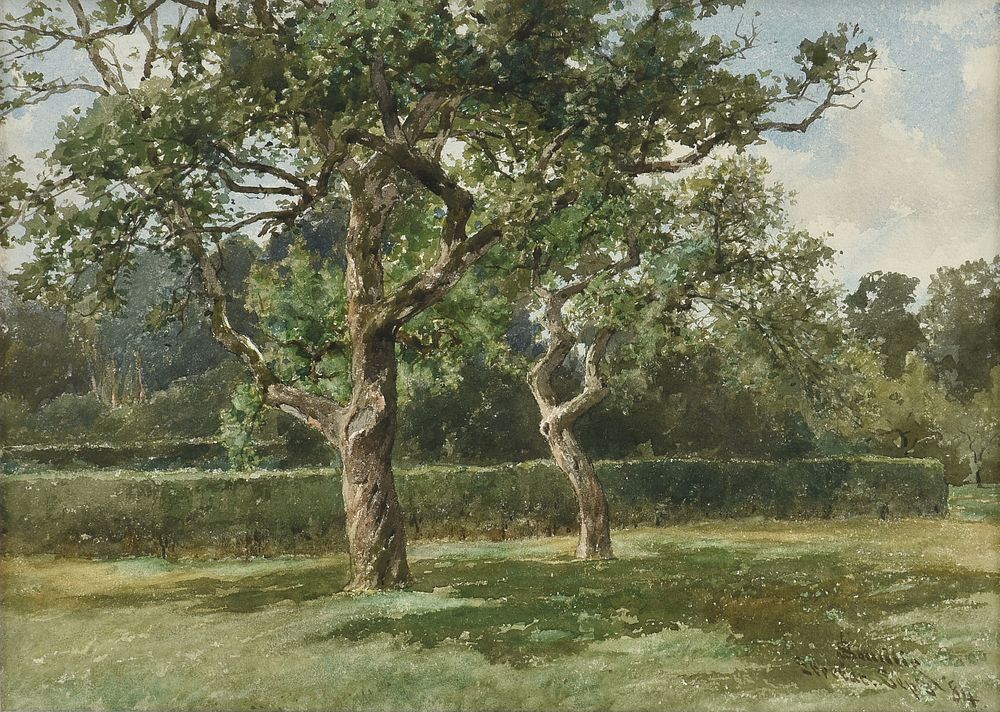 Appraisal: JAMES DAVID SMILLIE American - A PAINTING Hedges and Trees