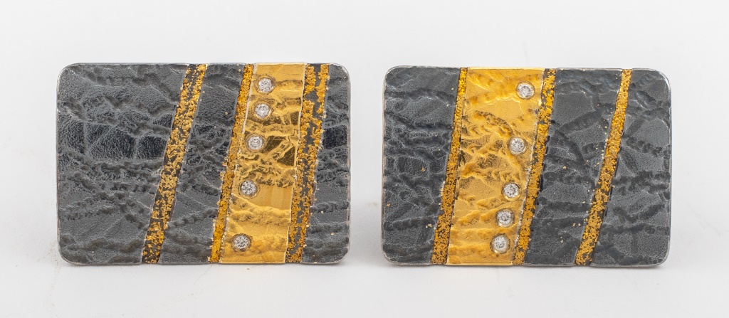 Appraisal: PETER SCHMID MODERN K K EARRINGS Peter Schmid Atelier Zobel