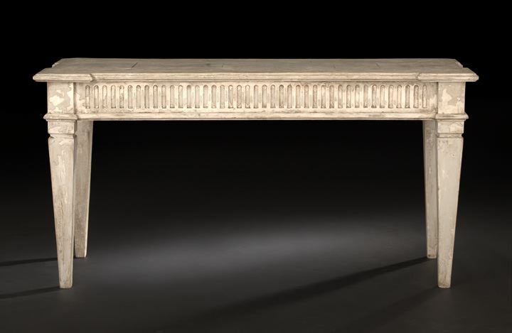 Appraisal: Italian Polychromed Side Table th century in the neoclassical taste