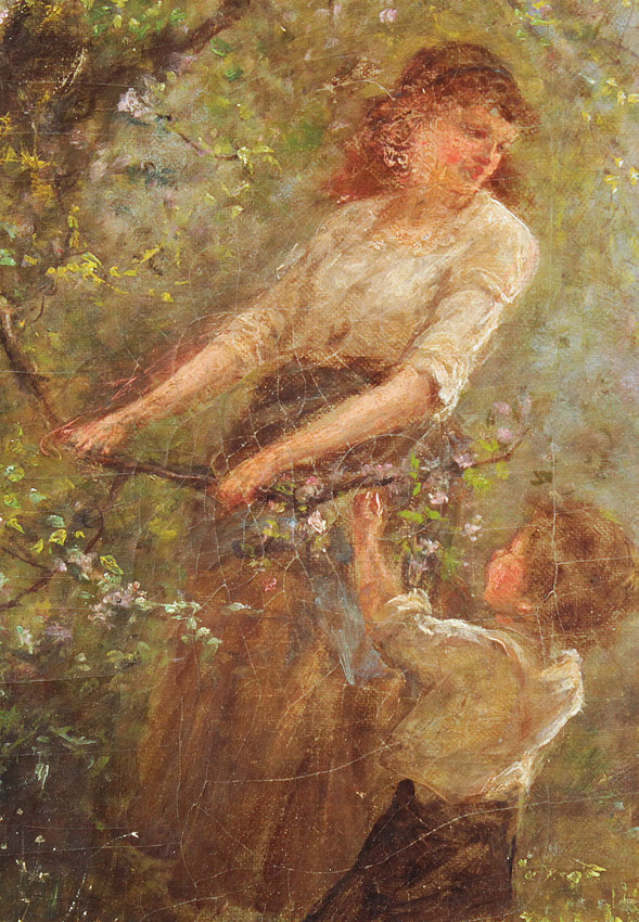 Appraisal: THOM James Crawford American - ''Spring'' Depicts Mother Child in