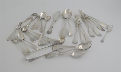 Appraisal: Various mixed flatware oz Lot