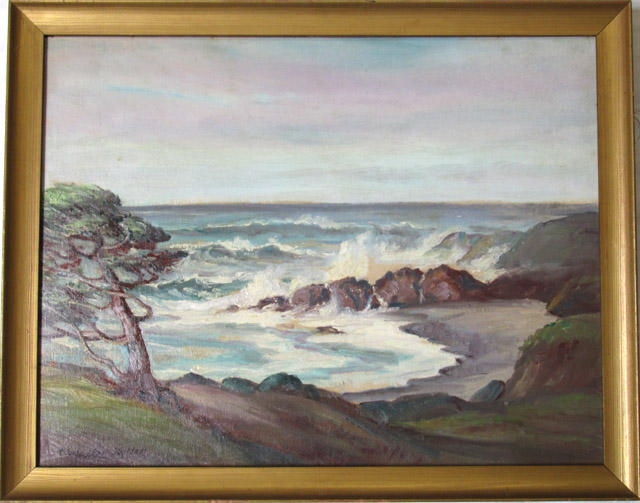 Appraisal: CLYDE LEON KELLER OIL ON BOARD Oregon - Titled The