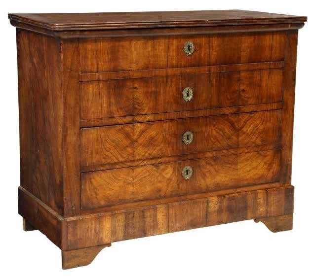 Appraisal: French Louis Philippe period walnut secretary commode mid th c