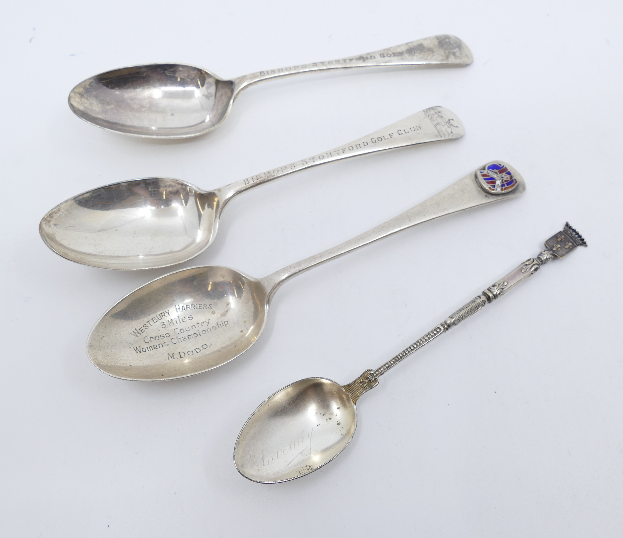 Appraisal: pc Sterling Presentation Spoons- '' to '' Includes pc English