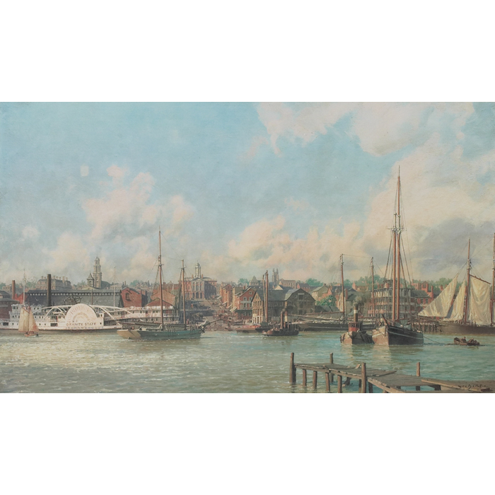 Appraisal: John Stobart American b ''A View of the State House