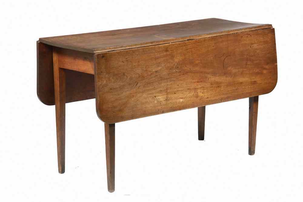 Appraisal: DROP LEAF TABLE - Country Hepplewhite Solid Walnut Drop Leaf