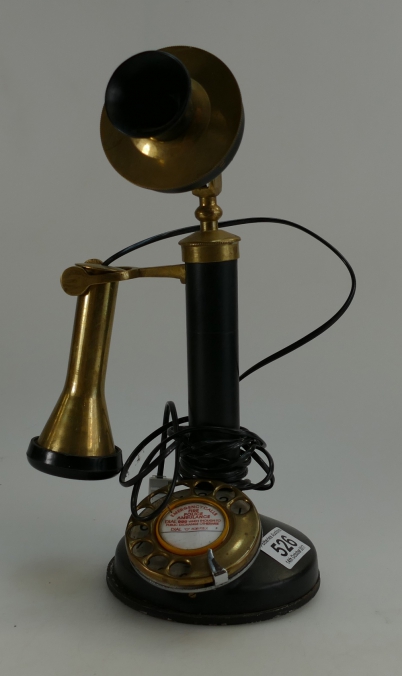 Appraisal: Early Bakelite candlestick telephone