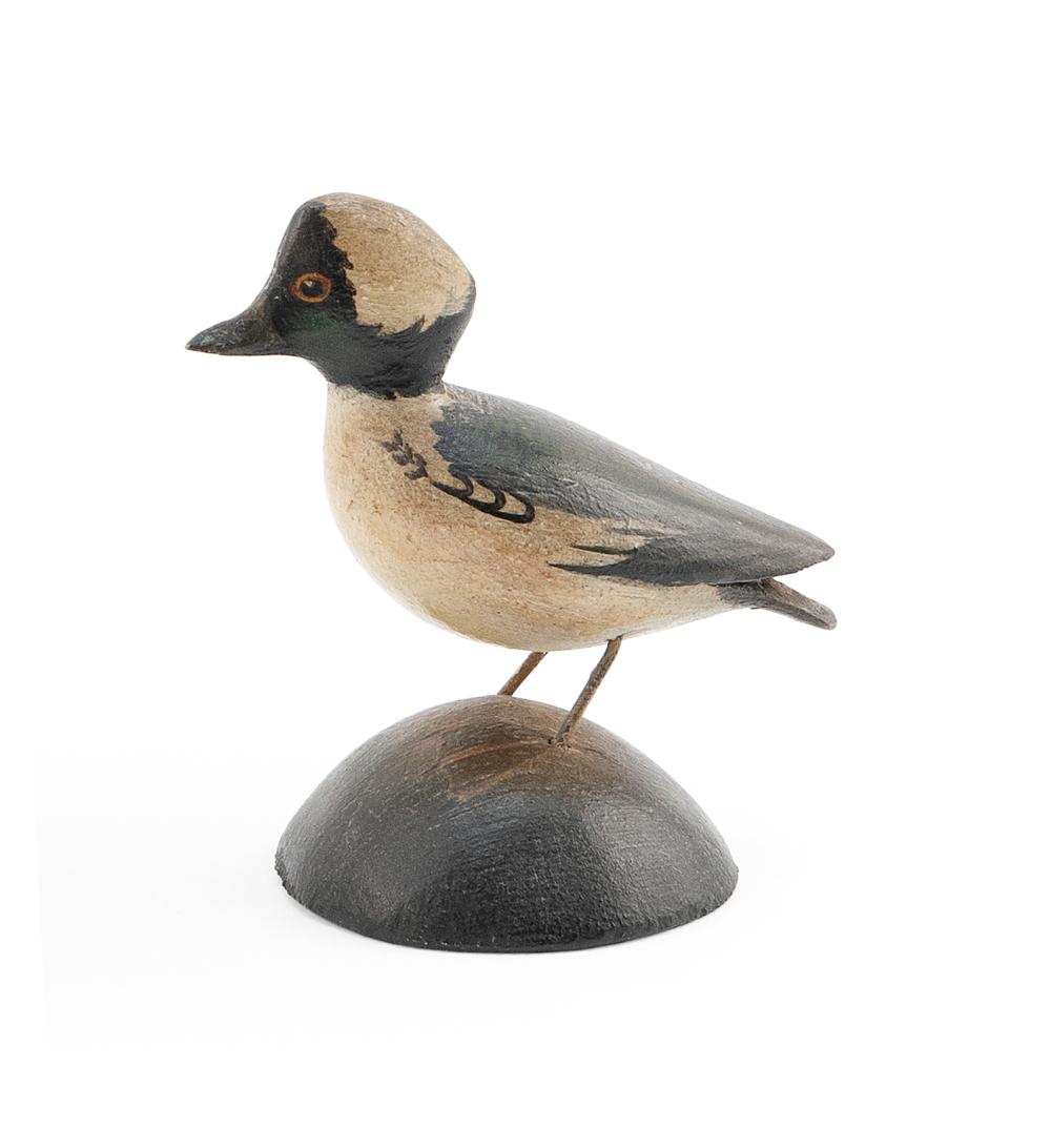 Appraisal: A ELMER CROWELL MINIATURE BUFFLEHEAD DRAKE EAST HARWICH MASSACHUSETTS CIRCA