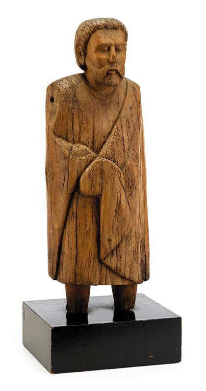 Appraisal: Northern European carved figure of a saint th century The