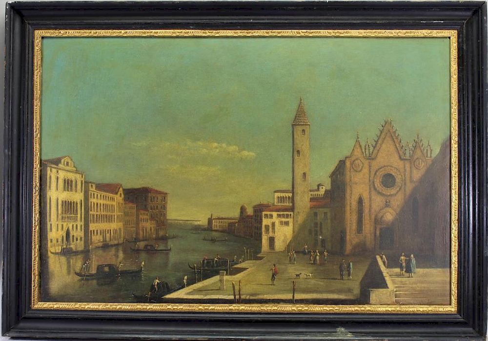 Appraisal: Attr Francesco Tironi - The Grand Canal Attr Francesco Tironi