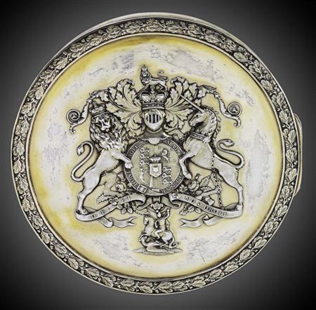 Appraisal: A George IV silver seal box Paul Storr London of