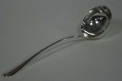 Appraisal: A silver soup ladle Goldsmiths Silversmiths Co Ltd London crested