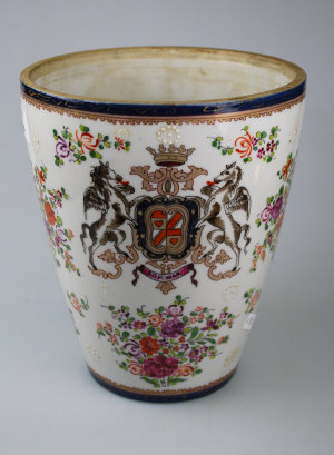 Appraisal: A Samson 'Chinese Armorial' tapering vase decorated with sprays of