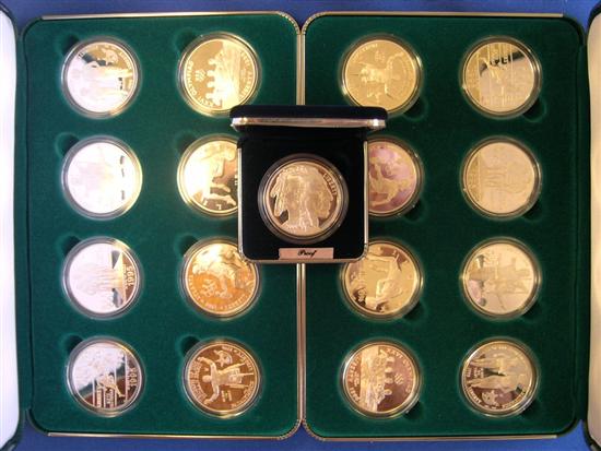 Appraisal: Three U S Mint packaged coins sets including two coin