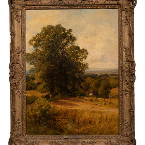 Appraisal: Walter Wallor Caffyn British - Landscape in Surrey oil on