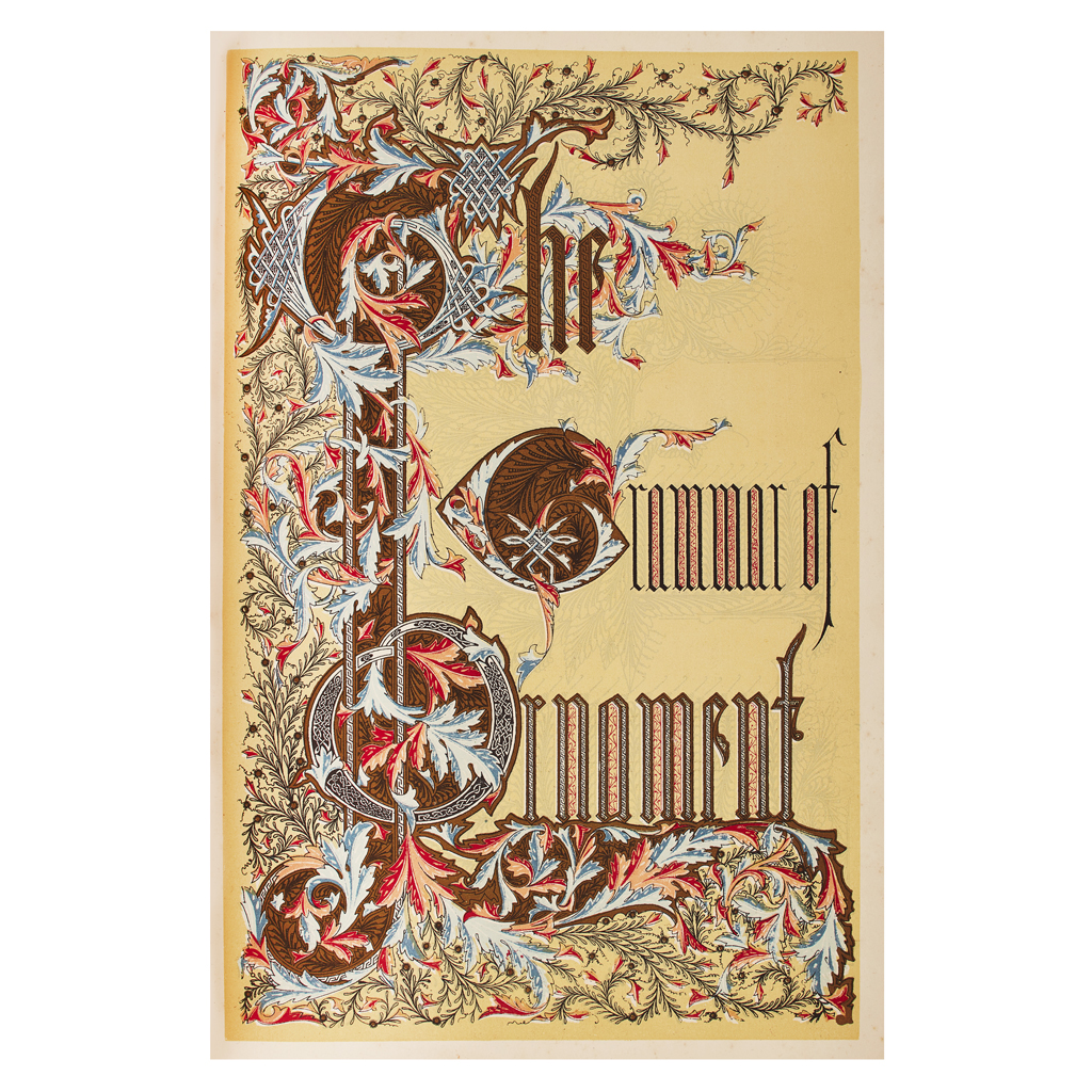 Appraisal: OWEN JONES - 'THE GRAMMAR OF ORNAMENT' folio edition published