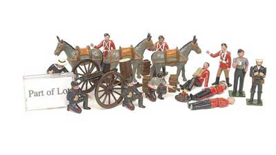 Appraisal: Blenheim Models Zulu War comprising Naval Brigade Gatling Gun Team