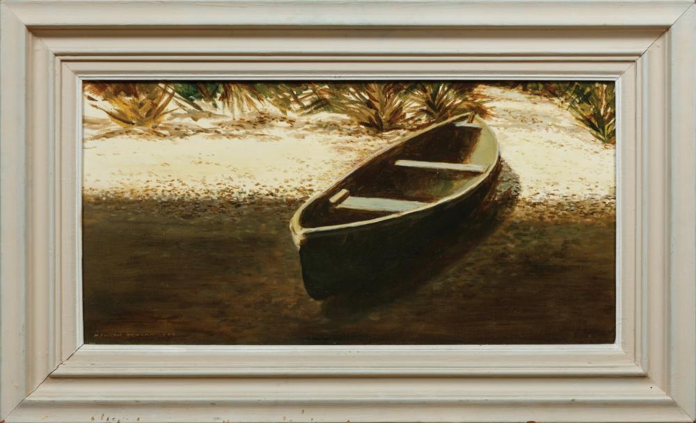 Appraisal: Newton Reeve Howard American New Orleans - Pirogue oil on