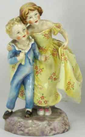 Appraisal: Royal Worcester figure Sister modelled by F G Doughty pucemark