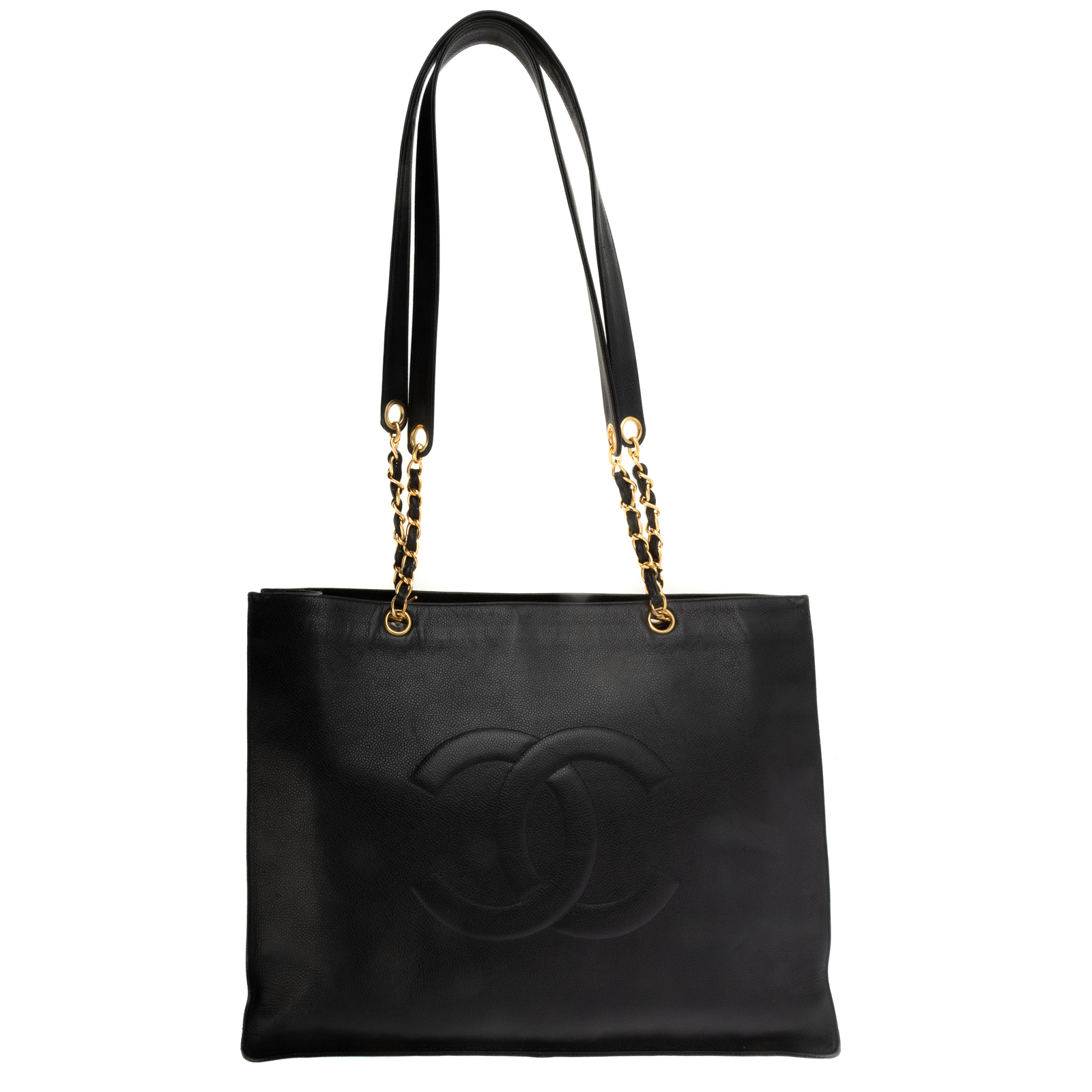 Appraisal: A CHANEL CC TIMELESS TOTE A black Caviar leather Chanel