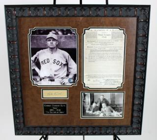 Appraisal: Babe Ruth cut signature Babe Ruth cut signature h x