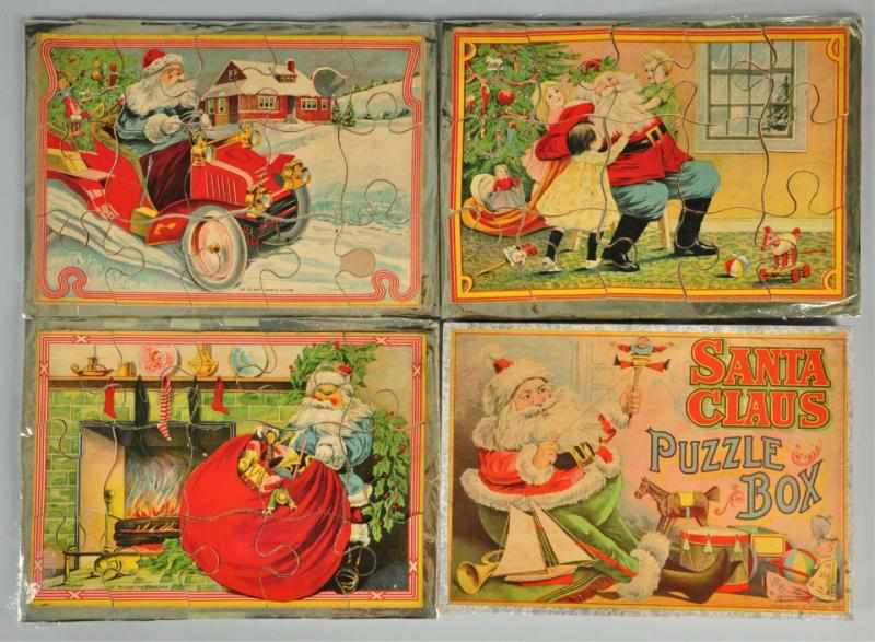 Appraisal: Milton Bradley Santa Claus Puzzle Box Description Includes three complete