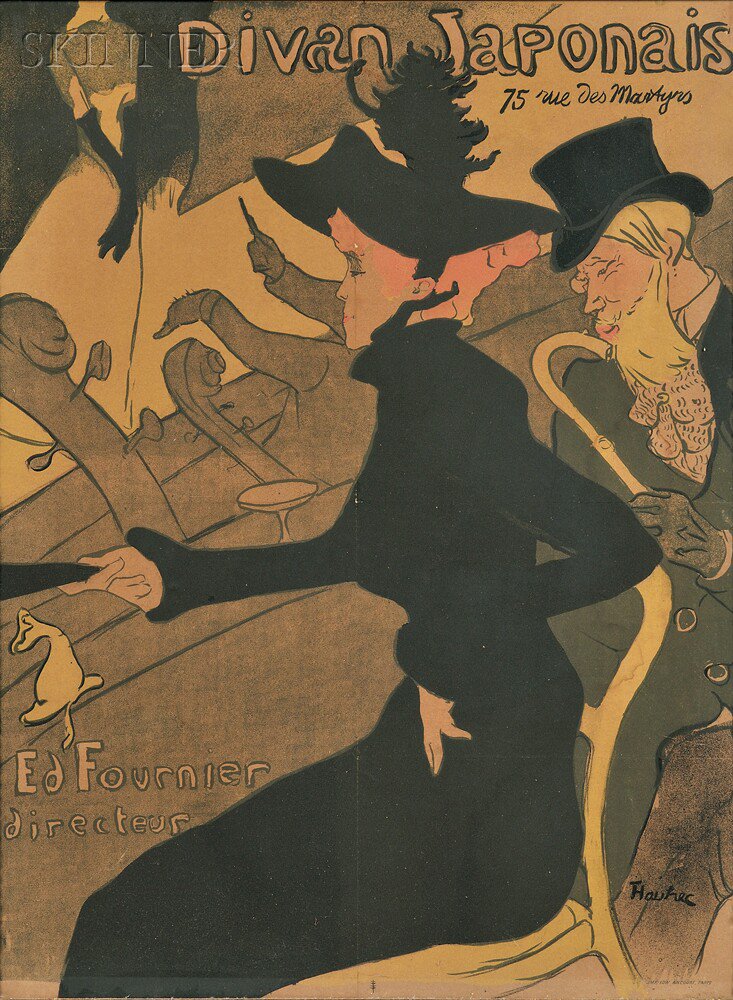 Appraisal: Henri de Toulouse-Lautrec French - Divan Japonais - edition size