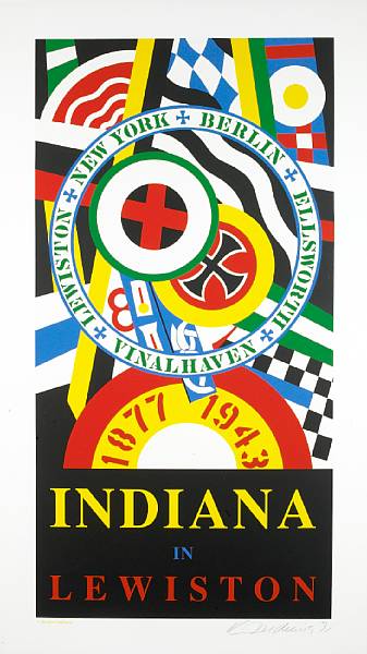 Appraisal: Robert Indiana American born Indiana in Lewiston Lithograph in colors