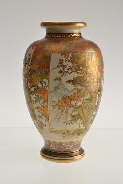 Appraisal: A SATSUMA VASE TH CENTURY GENZAN TAISHO PERIOD the ovoid