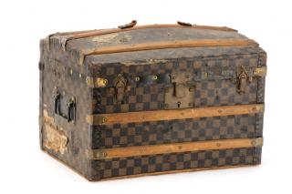 Appraisal: Small Louis Vuitton Daumier Travel Trunk C Attributed to Louis