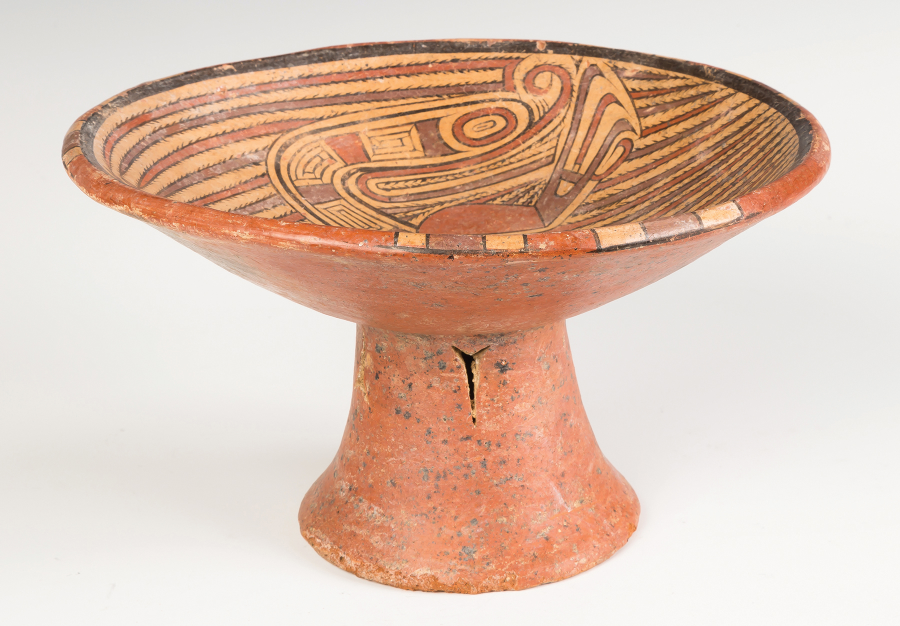 Appraisal: Cocl Pedestal Bowl Panama