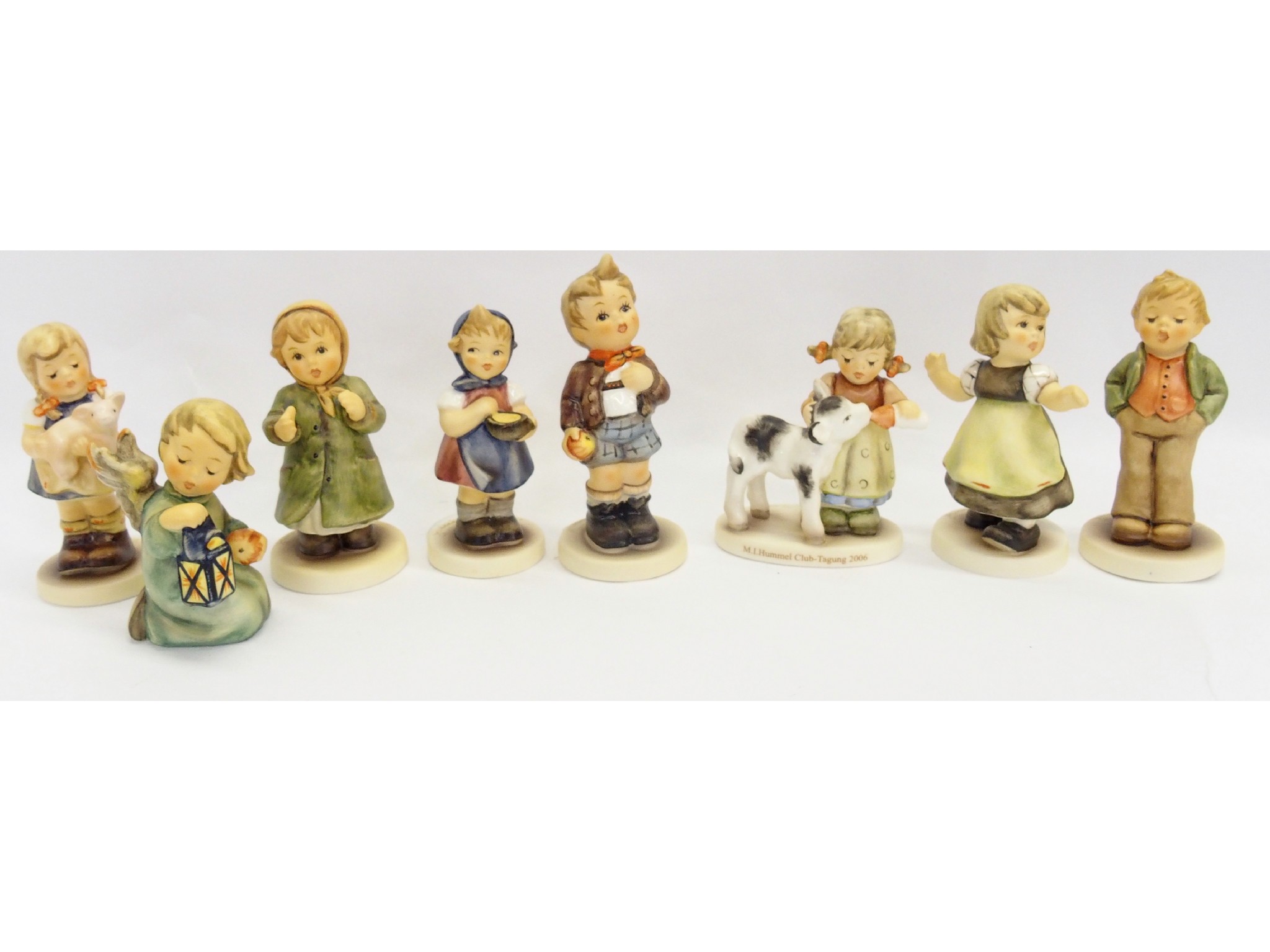 Appraisal: Eight Membership Club Hummel figures