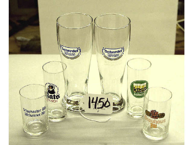 Appraisal: Lot of German glasses Estimate -