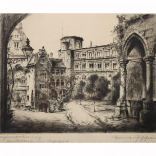 Appraisal: th C Ernst Zipperrer Etching th C Ernst Zipperrer Etching