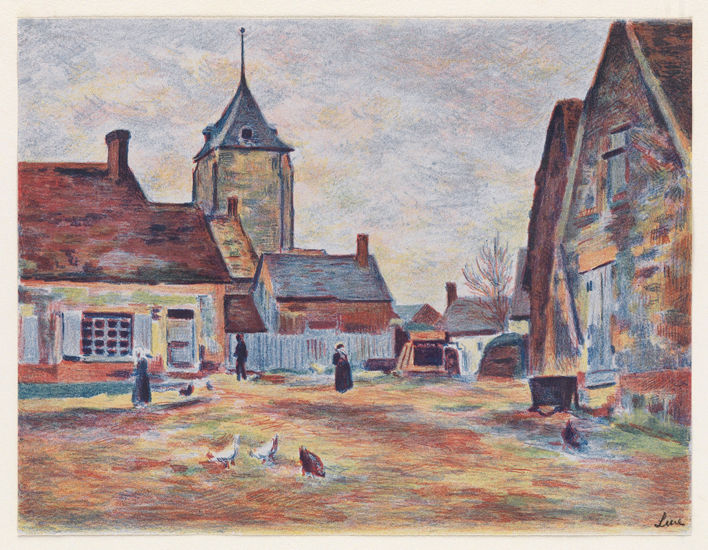 Appraisal: MAXIMILIEN LUCE Le M e Color lithograph on Chine volant