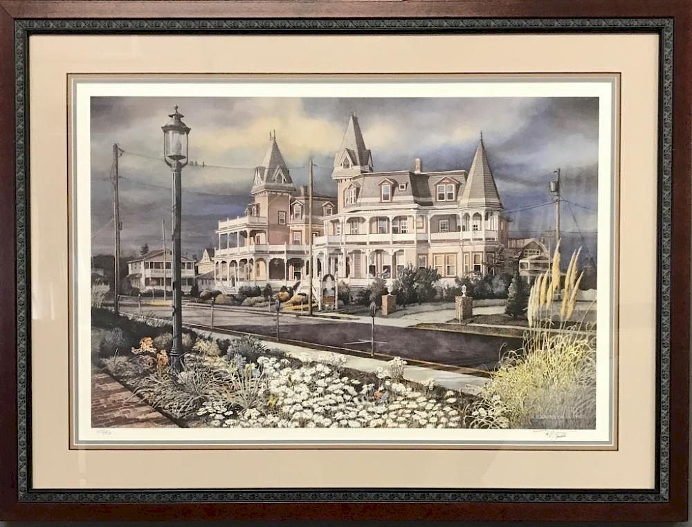 Appraisal: Framed and Matted Cape May Print Framed and matted Cape