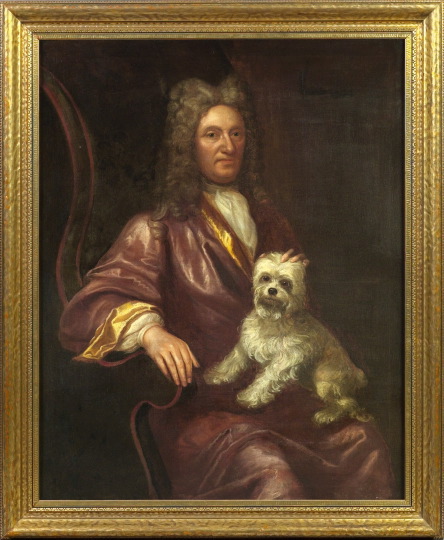 Appraisal: School of Sir Godfrey Kneller British - Portrait of a