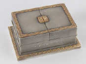 Appraisal: An Asprey engine turned silver cigarette box with gilt gadrooned