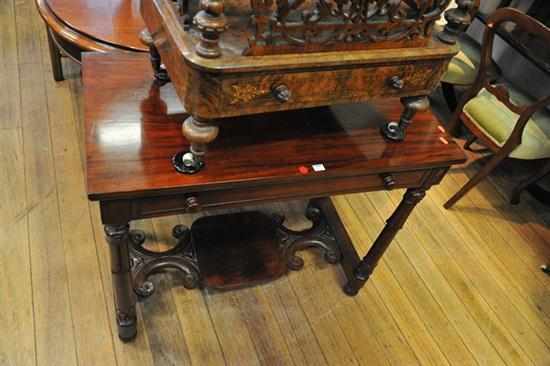 Appraisal: A VICTORIAN SINGLE DRAWER HALL TABLE