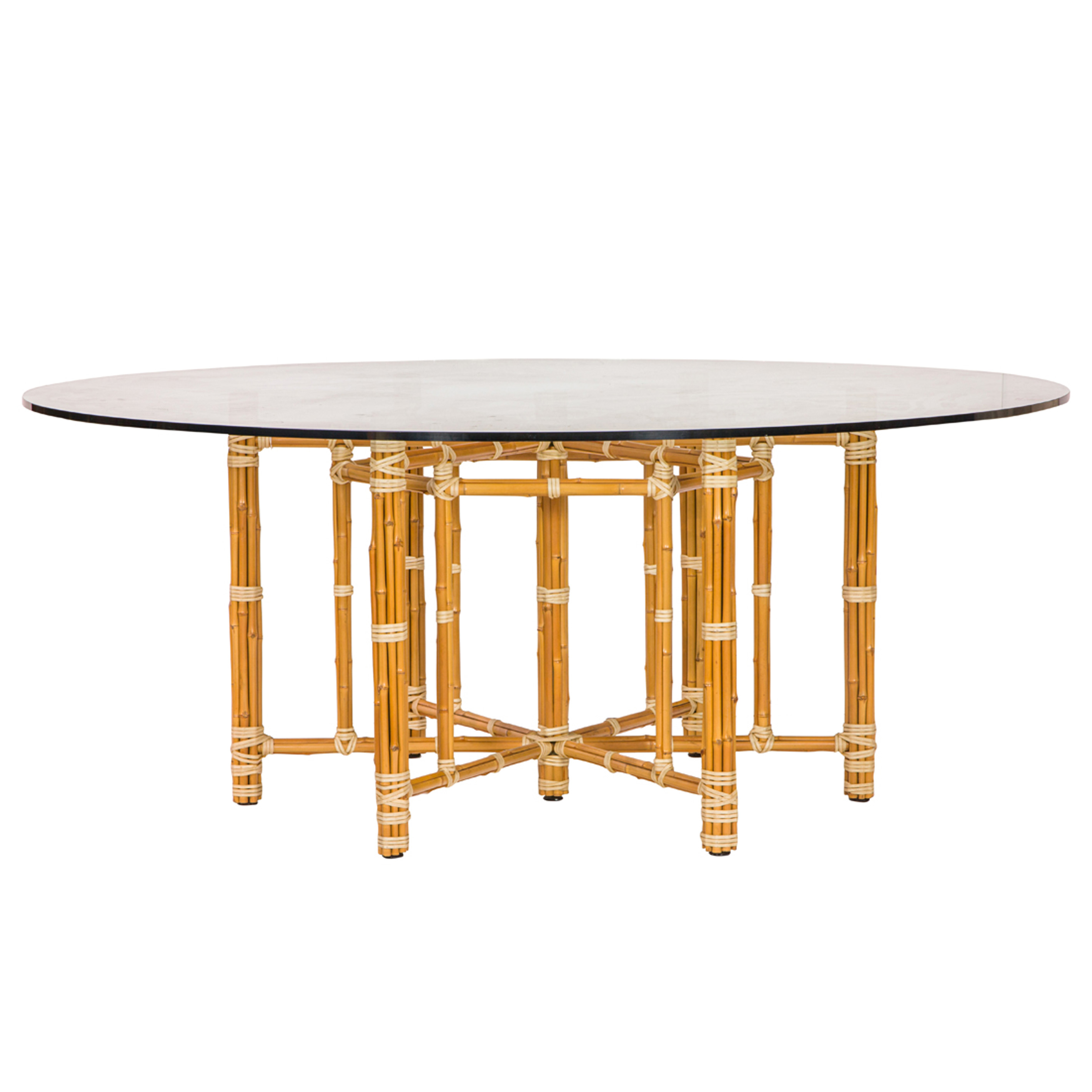 Appraisal: MCGUIRE SAN FRANCISCO DINING TABLE A McGuire San Francisco dining