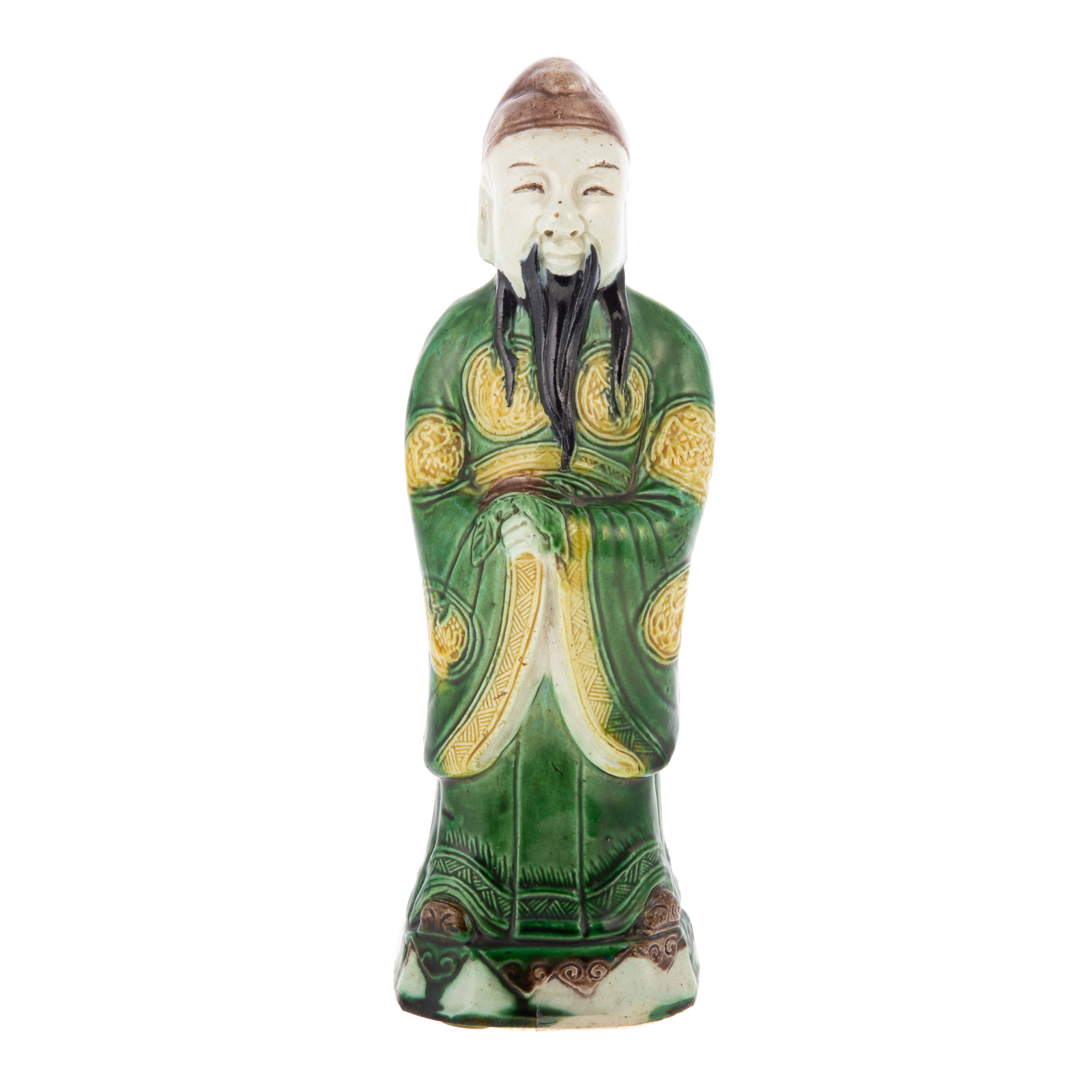 Appraisal: CHINESE FAMILLE VERTE DAOIST IMMORTAL FIGURE Kang Xi circa -