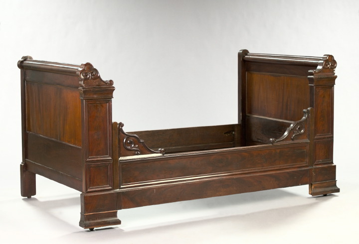 Appraisal: French Empire Mahogany Day Bed mid- th century the front