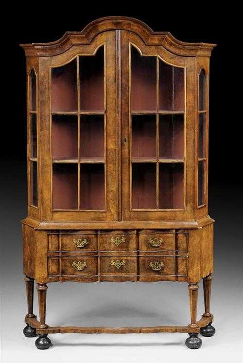 Appraisal: VITRINE ON STAND Late Baroque Holland beginning of the th