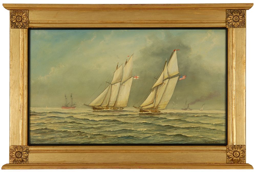 Appraisal: FREDERICK TORDOFFAmerican b Two sloops under sail Signed lower right