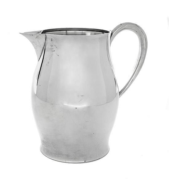 Appraisal: An American Silver Pitcher Tuttle Silversmiths Boston MA An American